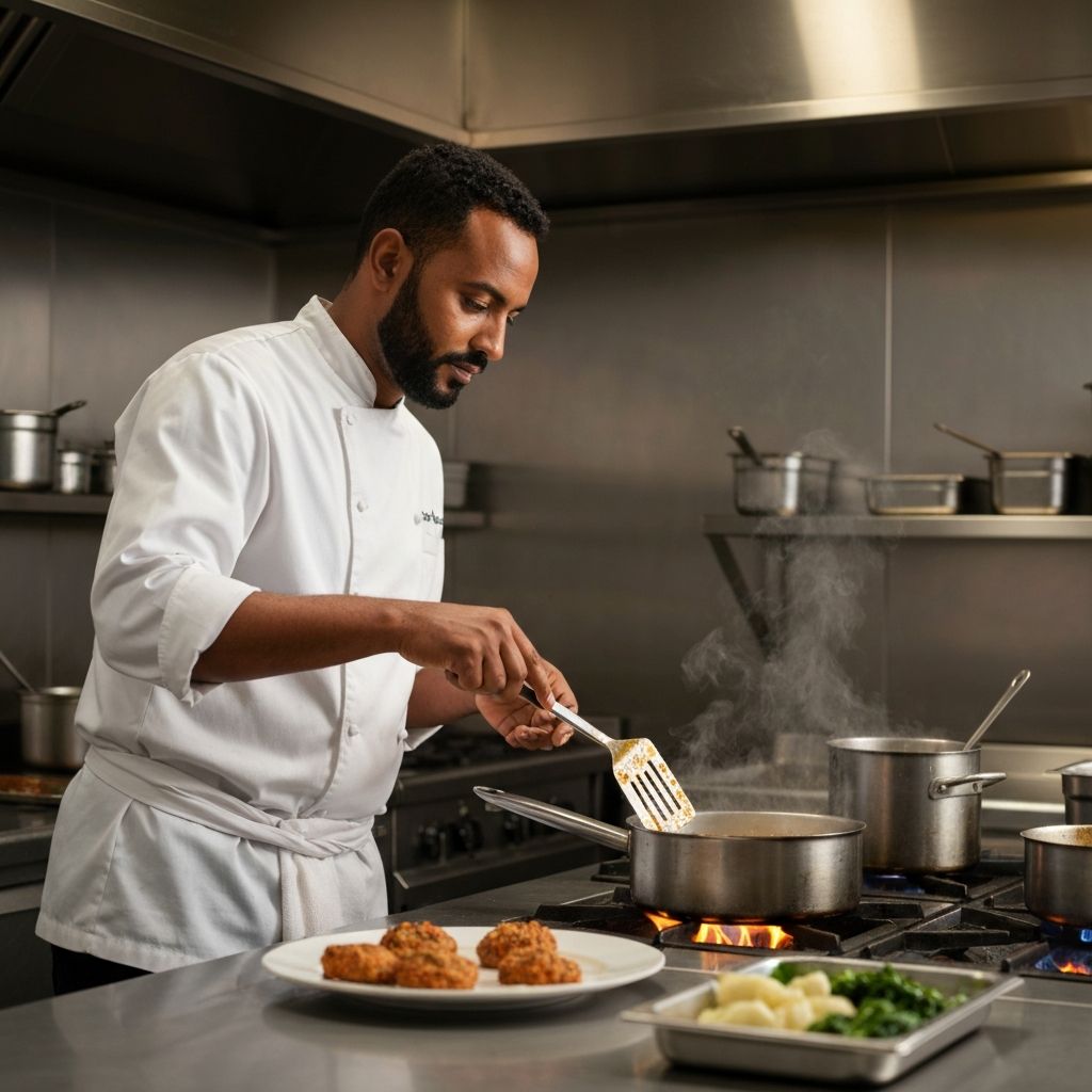 Our chef preparing signature dishes